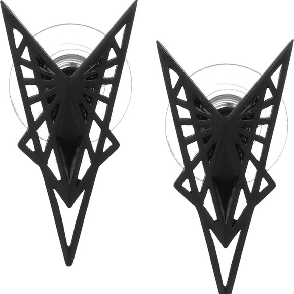 Eddie Borgo Black Stud Earrings - Picture 7 of 7